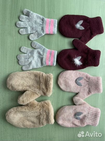 Варежки зимние детские
