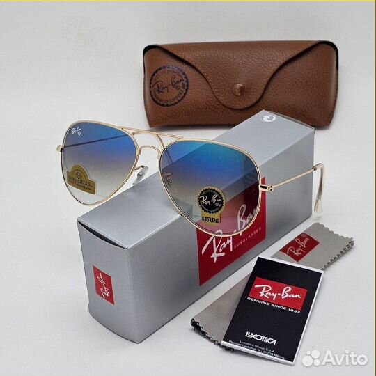 Очки мужские Ray Ban aviator стекло