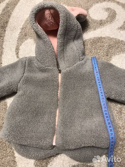 Теплая кофта для девочки 92