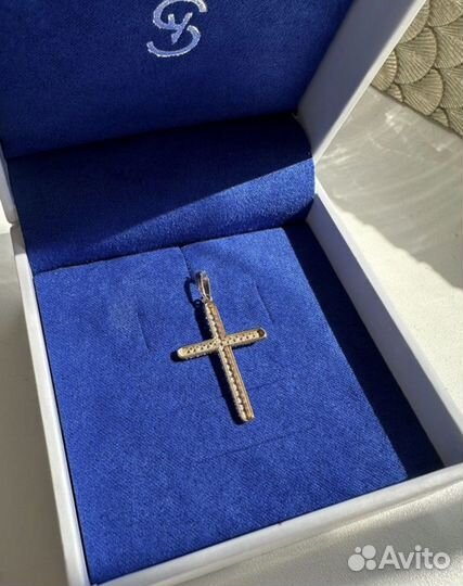 Золотой крестик sokolov