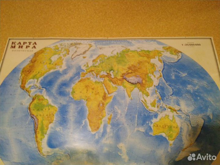 Карта мира на стену