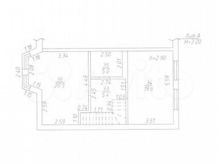 Аукцион: 2-к. квартира, 104,8 м², 1/2 эт.