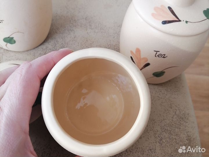 Банка керамическая с крышкой