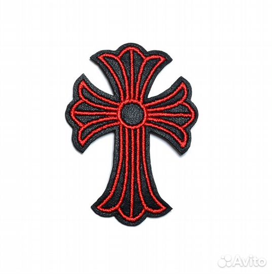 Нашивки на одежду хром сердце 2 термонашивка