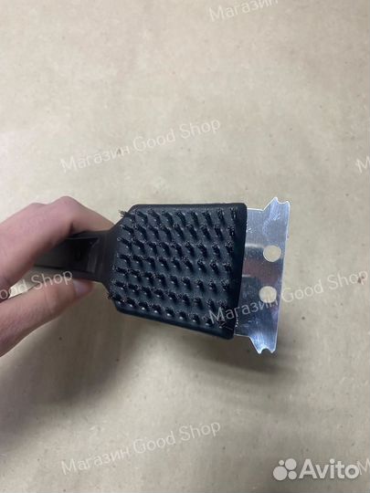 Щетка со скребком для чистки гриля 30см