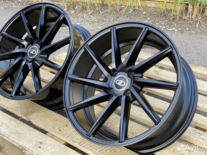 Диски R17 вертушки черные 4-98 цо 58,6