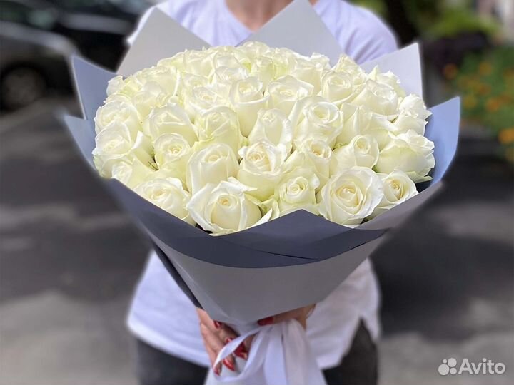 51 роза. Букеты. Цветы от производителя. 24/7