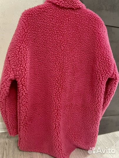 Искусственная шубка розовая