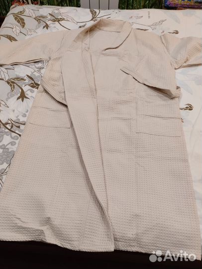 Халат женский банный вафельный