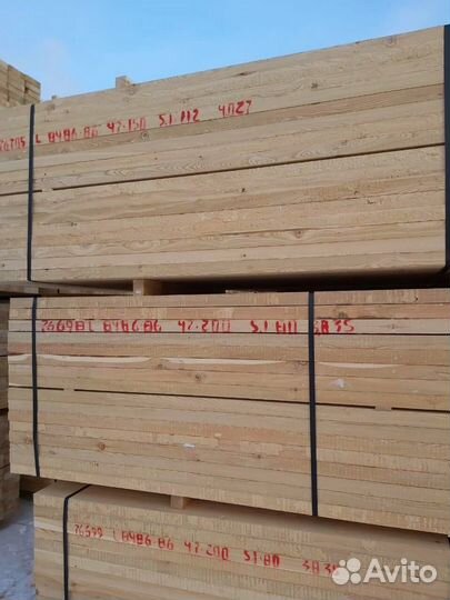 Доска обычная обрезная лиственница 40х150х6000мм