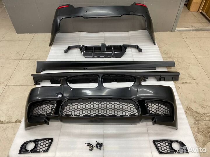 М лук обвес для BMW F10 + LED карбон диффузор