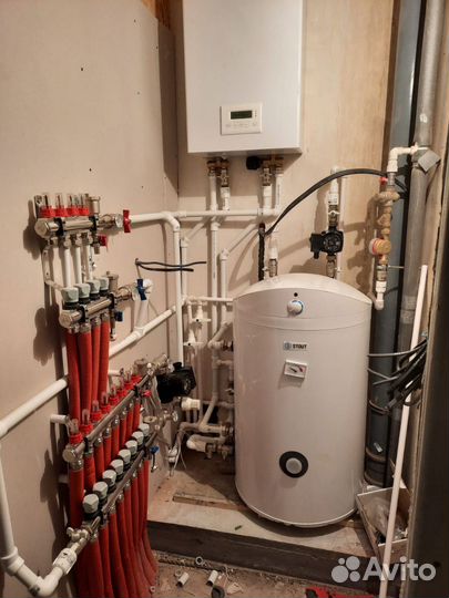 Монтаж отопления, водоснабжения под ключ