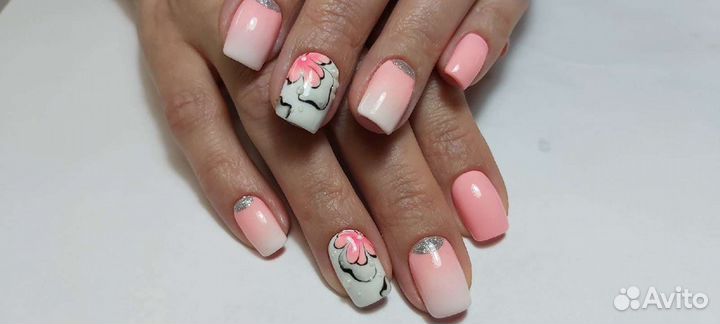 Маникюр, педикюр, наращивание ногтей