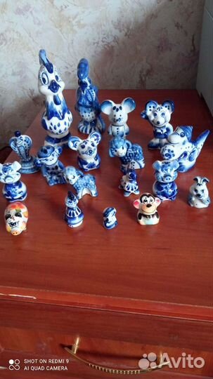 Коллекционные фигурки гжель