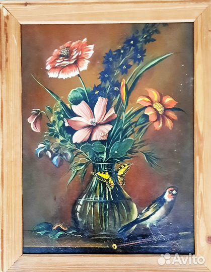 Картина маслом Щегол