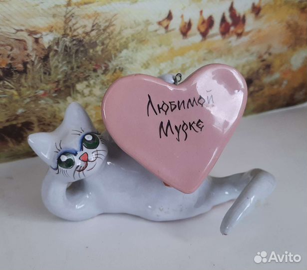 Фигурки керамика пластик гжель