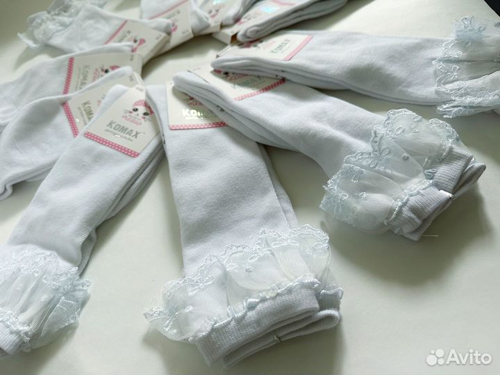 Гольфы белые, школьные, новые