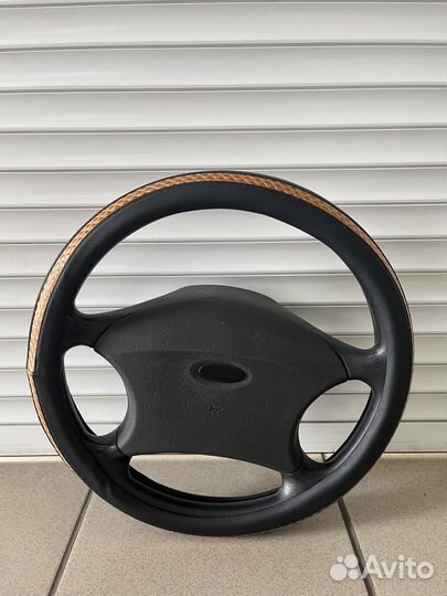 Оплетка на руль р-р М (37-39см) Эко/кожа 6003С