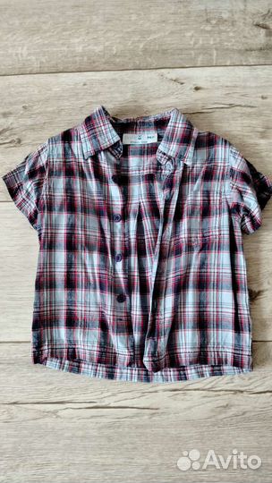 Рубашки для мальчика H&M 74-80