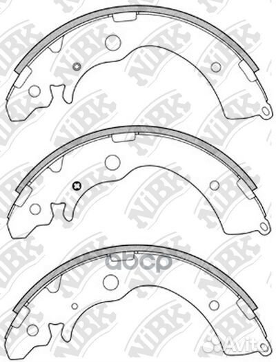 Колодки тормозные барабанные FN5524 NiBK