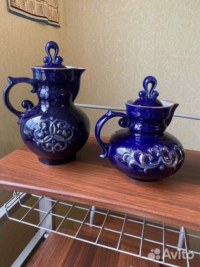 Посуда СССР кобальт