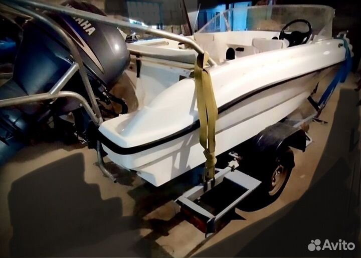 Лодка катер Нептун 450 с Yamaha 60