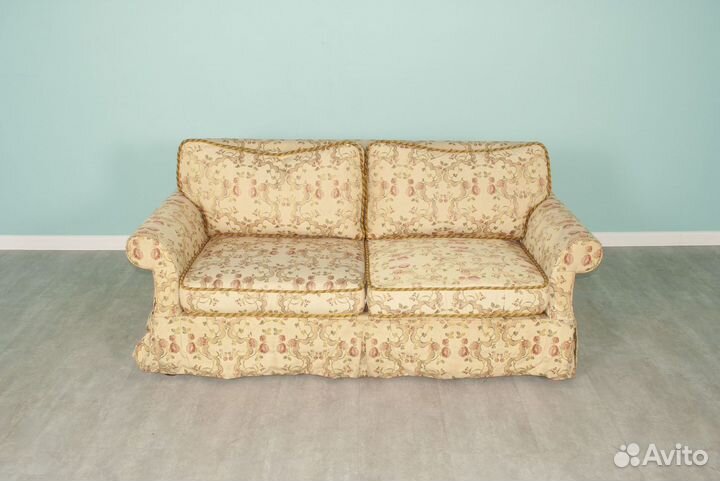 Диван итальянский 180х85х75 см, жёлтый