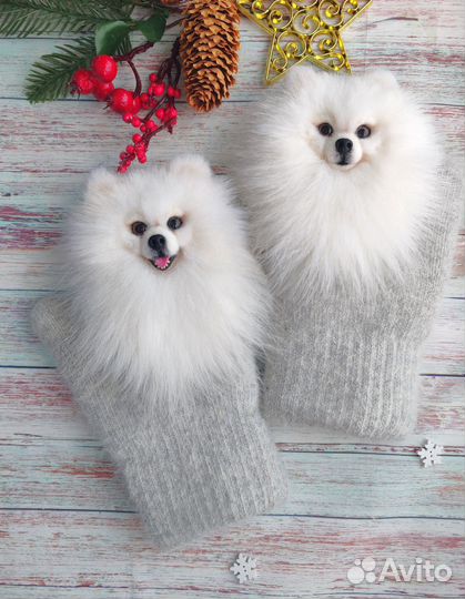 Варежки звероварежки с собачками