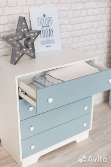 Комод 4 ящика мдф софт серия Облачко