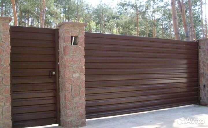 Забор из профлиста быстро