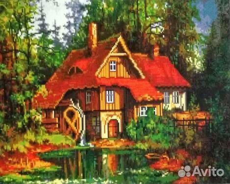 Алмазная вышивка стразами на холсте в наборах