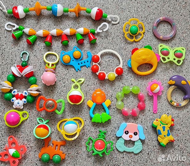 Погремушки пакетом для малышей развивашки игрушки