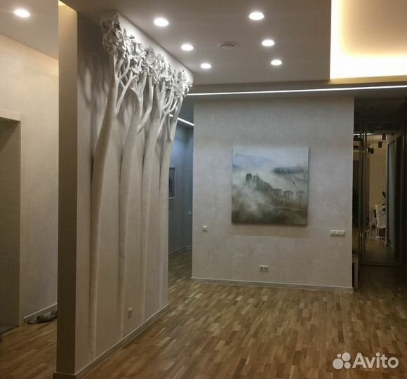 Роспись и рельеф в интерьере