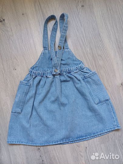 Джинсовый сарафан-юбка