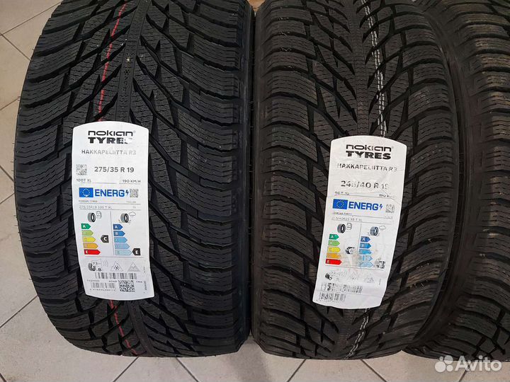 Nokian Tyres Hakkapeliitta R3 275/35 R19 и 245/40 R19