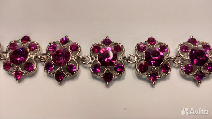 Браслет из Циркона красный