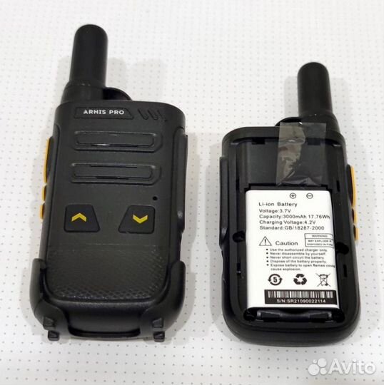 Рация радиостанция с гарнитурой и наушником