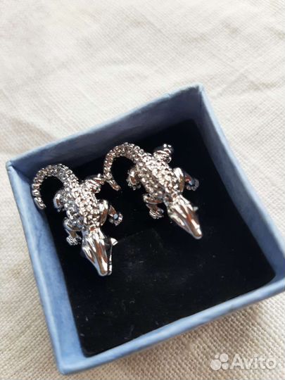 Серьги Крокодильчики