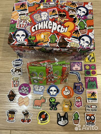 Стикерсы -2 запечатанная коллекция27 шт