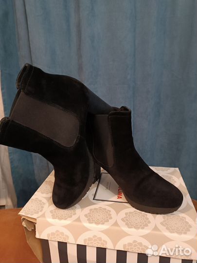 Ботильоны демисезон, Tervolina, велюр, 38