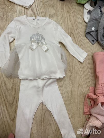 Вещи пакетом на девочку от 3 до 9 месяцев
