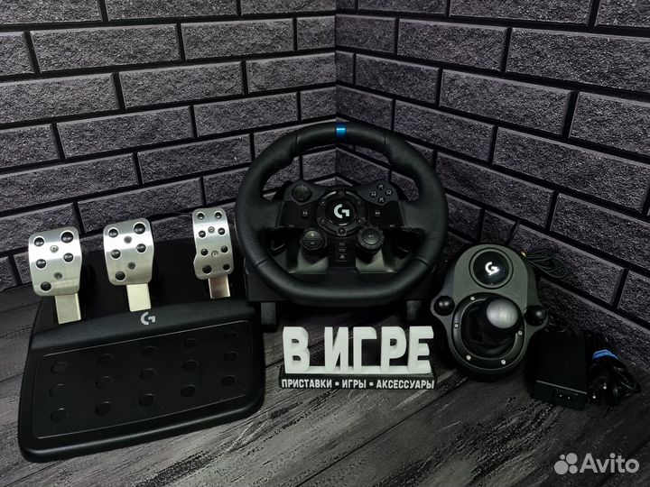 Игровой руль Logitech G923 + Shifter (PS / пк)