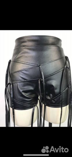 Шорты кожаные
