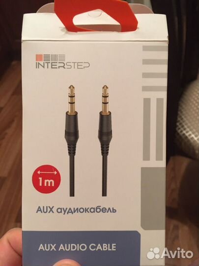 Кабель aux interstep 3,5mm 1 метр