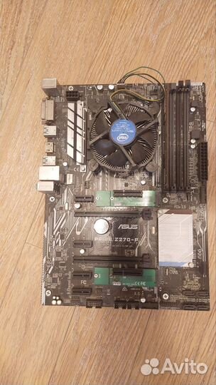 Материнская плата на 8 карт Asus Prime Z270-P +доп