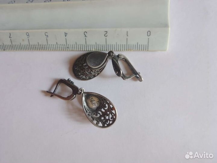 Серебрянные серьги СССР