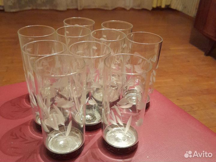 Стаканы хрусталь и стекло из СССР