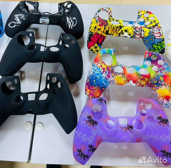 Силиконовые защитные чехлы для PS4 PS5