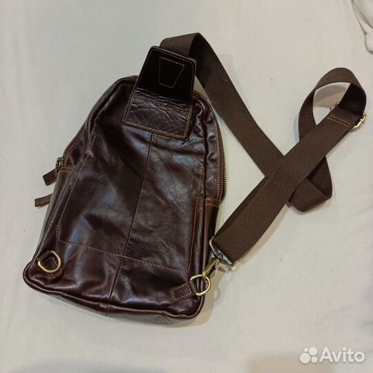 Сумка натуральная кожа коричневая