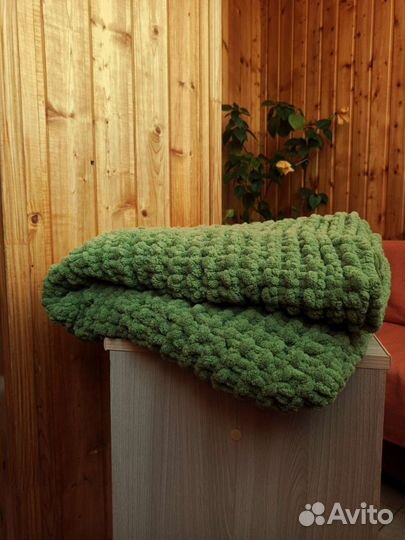 Плед вязаный